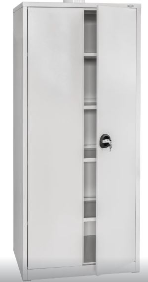 Шафа для кабінету хімії металева С.С.Скафолдінг (регульовані полиці) 800 х 1860 х 500